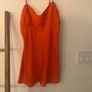 Free People Orange Mini Dress